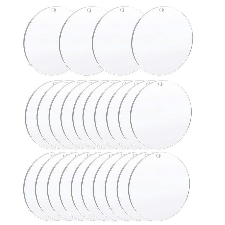 24 Acrylic discs variety pack 4 diameter