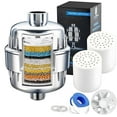 thumbnail image 3 of Shower Filter 30 Stage Made in USA For Hard Water Heavy Metals Chlorine With 2 Replaceable Cartridges-Water Filtration For Healthier Skin And Hair, 3 of 4