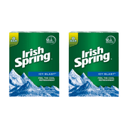 (2 pack) (Pack of 2) Irish Spring Icy Blast, Refreshing Bar Soap, 3.7 Ounce, 8 Bar