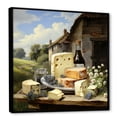 thumbnail image 2 of Designart "Symphony Of French Cheese" Dairy Floater Framed Canvas Wall Art, 2 of 5