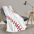 thumbnail image 6 of Yibo Red White and Blue Stars Blanket Flannel Soft and Comfortable Anti-static Bed Sofa Blanket, 6 of 9