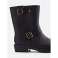 thumbnail image 4 of Time and Tru Women's Moto Rubber Rain Boots, 4 of 6