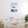 thumbnail image 4 of Stupell Industries Farmhouse Snowboarder Air Tricks Canvas Art, 20 x 30, by Max Blakesberg Studios, 4 of 8