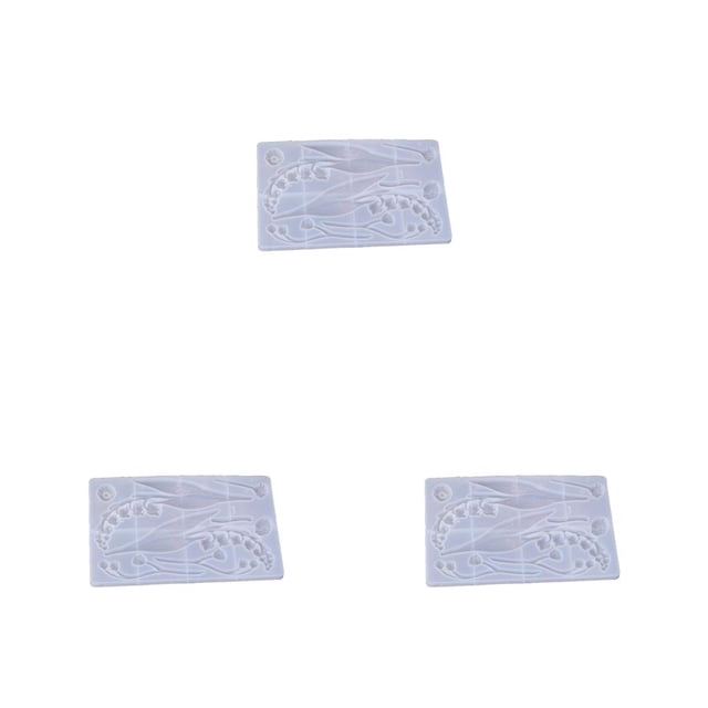 Wosthever Molde de silicona, molde de fundición de rama larga, colgante multiusos, accesorios DIY para postres, pasteles, convallaria majalis Type1 NO1