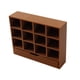 thumbnail image 5 of Caja divisoria de almacenamiento a escala 1:12, miniorganizador, vitrina, bandeja de simulación, diorama, escenario con 12 cuadrículas para mesa de marrón claro, 5 of 9