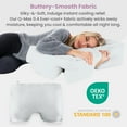 thumbnail image 3 of Wife Pillow Cooling Pillowcase: Q-Max 0.4 Cool Fabric, Buttery-Soft, Breathable, Silky-Smooth & Skin Friendly. Washable Cover with Zipper. Designed for Comfortable & Refreshing Sleep, Chic Light Gray, 3 of 9
