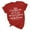 Red, variant on CFLVAEK I'm a Little Smart Ass Tshirts for Women and Men Plus Size Short Sleeve Tshirt Casual Round Neck T Shirts Summer Going Out Tees Green XL