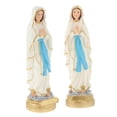 thumbnail image 3 of 2 Piezas Resina Católica Virgen María Estatua Hecha Estatuilla Religiosa, 3 of 7