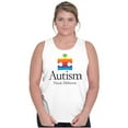 thumbnail image 3 of Autism Puzzle Piece Think Different Plus Size Graphic Tank Top Brisco Brands 2X, 3 of 5