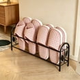thumbnail image 3 of Shoe Rack Floor Standing for Bathroom Entryway Space Saving Metal Shoe Storage with Drainage Grids No Drill, 3 of 6