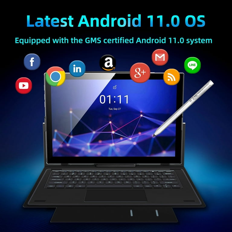 Tablet 10.1 Android 12 Tablet PC 8GB RAM 128GB Storage, 1920x1200 IPS  Display