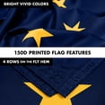 thumbnail image 5 of G128 Combo Pack: 6 Feet Tangle Free Spinning Flagpole (Silver) Alaska AK State Flag 3x5 ft Printed 150D Brass Grommets (Flag Included) Aluminum Flag Pole, 5 of 8