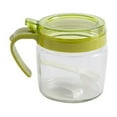 thumbnail image 2 of SSZMDLB under $5 Glass Mixing Jar, Kitchen Seasoning Container with Flip Lid, Transparent Spice Storage Bottle, Countertop Condiment Dispenser for Home Restaurant, Food Grade Glass Jar, 2 of 6