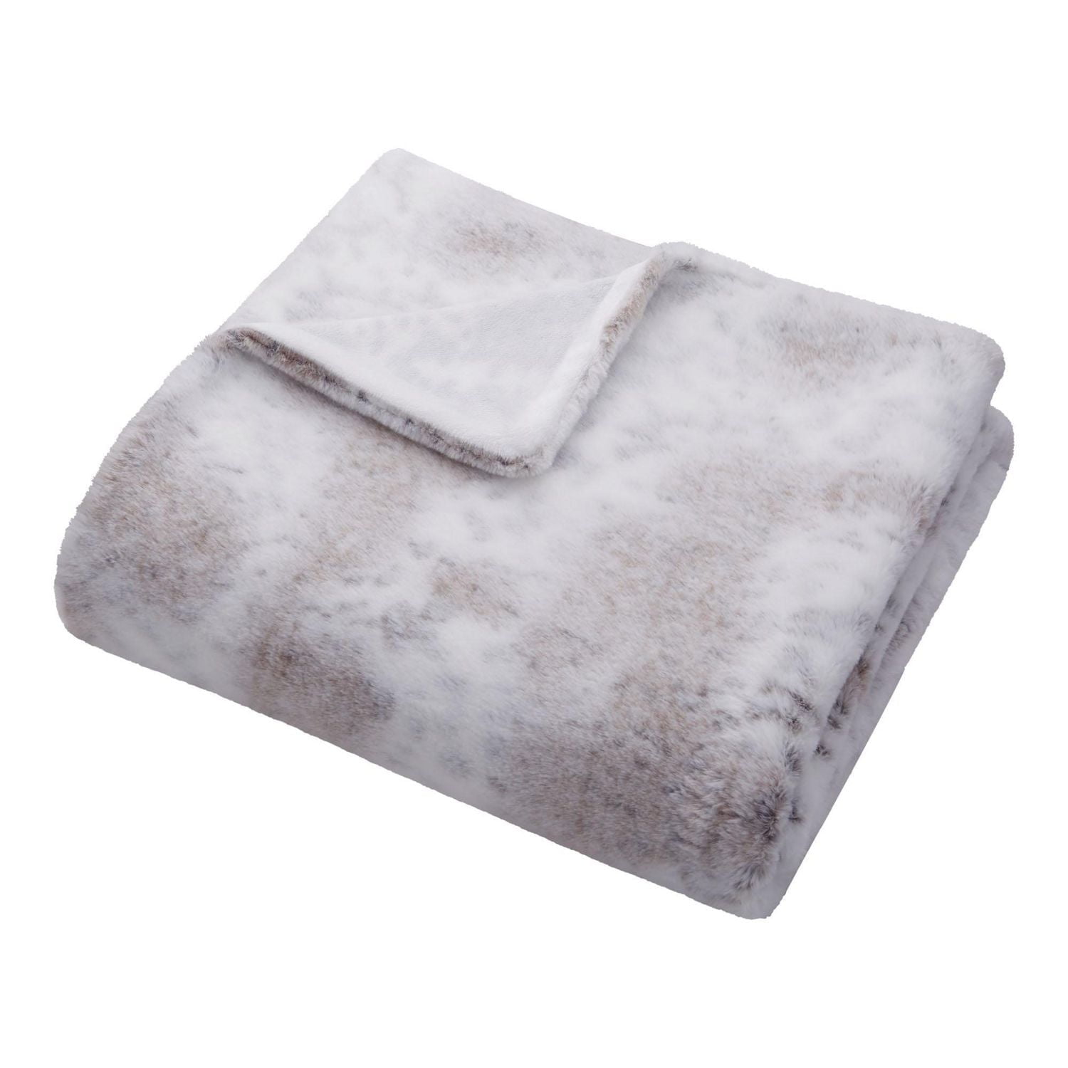 Hometrends Reversible Faux Fur Throw Blanket, Super stylish & warm