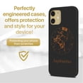thumbnail image 2 of Case Yard Wooden Case for iPhone-11 Soft TPU Silicone cover Slim Fit Shockproof Wood Protective Phone Cover for Girls Boys Men and Women Supports Wireless Charging Sagittarius Sign Design, 2 of 7