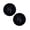 Black, variant on Ultra Soft Large Round Velour Body Powder Puff - Washable, Soft Furry Velour Fabric, Ribbon Handle, High Elastic Sponge, Large Size for Body Loose Powder, Gentle, Easy to Use, Home & Travel