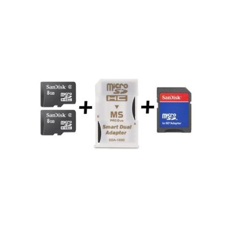 16GBWalmartbo Memory MS Pro Duo FOR Sony PSP & Sony Cybershot Digital Camera & Sony Webbie, Set of 2 x 8GB Micro SDHC Cards By (Best Sd Card For Sony Camera)
