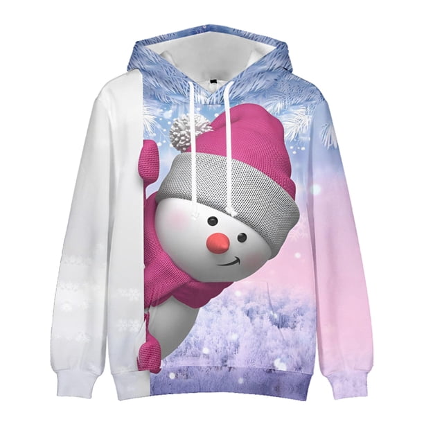 Sudadera Con Capucha de Navidad Para Hombre Moda Casual Con Blusa de Patchwork Con Estampado 3D Odeerbi ODB194975