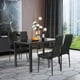 thumbnail image 2 of Juego de 4 Sillas de Comedor Negro, Adecuado para El Hogar Restaurante Reunión Boda HOMEMAKE FURNITURE  Minimalista Moderno, 2 of 5