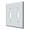 Polished Chrome, variant on Deltana SWP4761U15 Switch Plate; Double Standard; Satin Nickel Finish