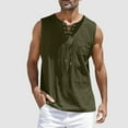 thumbnail image 2 of ANINEO Men Fall Summer Tops Casual Sports Sleeveless Tops Cotton Vest Solid Color Fitness Muscle Tank Tops Stylish Male Tops, 2 of 5