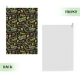 thumbnail image 2 of Pofeuu Mardi Gras3 Print Premium Golf Towel with Carabiner Clip Absorbent Microfiber Waffle Pattern Golf Towel for Golf Bag Trolly Belt Loop, 2 of 8