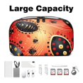 thumbnail image 3 of Seven Starred Ladybird Oxford Cloth Waterproof Travel Organizer Storage Pouch Cable Organizer Travel Charging Cord Organizer Case, 3 of 6