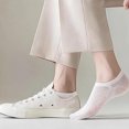 thumbnail image 3 of No Show Socks, Ultra Thin Breathable Mesh Non Slip Invisible Liner Socks for Flats and Sneakers for Women and Men, White, 3 of 6