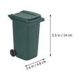 thumbnail image 2 of OUNONA 3pcs Hinged Lid Trash Can Plastic Odor Prevention for General Users Office Use, 2 of 8