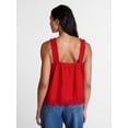 thumbnail image 4 of Time and Tru Women’s Eyelet Trim Cotton Tank Top, Sizes XS-XXXL, 4 of 6