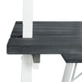 thumbnail image 6 of SAFAVIEH Willamy Outdoor Patio 3 Piece Dining Set, Dark Slate Grey/White, 6 of 8
