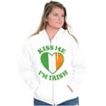 thumbnail image 3 of St Patricks Day Kiss Me I'm Irish Zip Hoodie Sweatshirt Women Brisco Brands M, 3 of 5