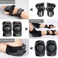 thumbnail image 4 of Juego de protectores para niños, equipo de protección, rodilleras, coderas, patines, juego de protectores para patinetas, patinaje en línea, waveboard, 4 of 5