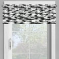 thumbnail image 2 of Ambesonne Retro Valance Pack of 2, Bold Pattern Art, 54"X12", Black and White, 2 of 5