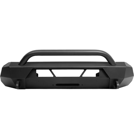 Suitable for Front Winch Bumper Compatible with 2016-2023 Toyota Tacoma Guard Bull Bar W/Winch Mount 4x4 Front Bumper Split Type Brush GuardFront Bumper Grill Grille Guard Protector Brush Push Bar