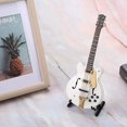 thumbnail image 4 of Mini guitarra CHAO instrumento musical blanco decoración con soporte y caja regalo de Navidad, 4 of 5
