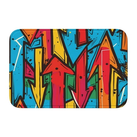 

Adjustable Apron - Bib Apron for Men Women Colorful Arrow Graffiti Pattern Waterproof Chef Aprons for Kitchen Gardening Cooking