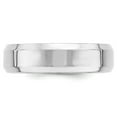 thumbnail image 3 of Solid 14k White Gold 6mm Bevel Edge Comfort Fit Wedding Band Ring Size 5, 3 of 5