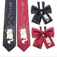 thumbnail image 4 of Women's Preppy Style Necktie  for  JK Uniform Costume， Cute Cat Necktie for Girls, 4 of 4