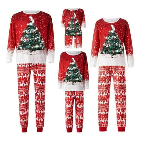 

Matching Family Christmas Pajamas Set Women Men Holiday Sleepwear Soft Nightwear Xmas Pjs Clothes Kid