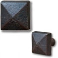 thumbnail image 1 of Bouton en Fonte Carré Noir Lrg (Ensemble de 8), 1 of 8