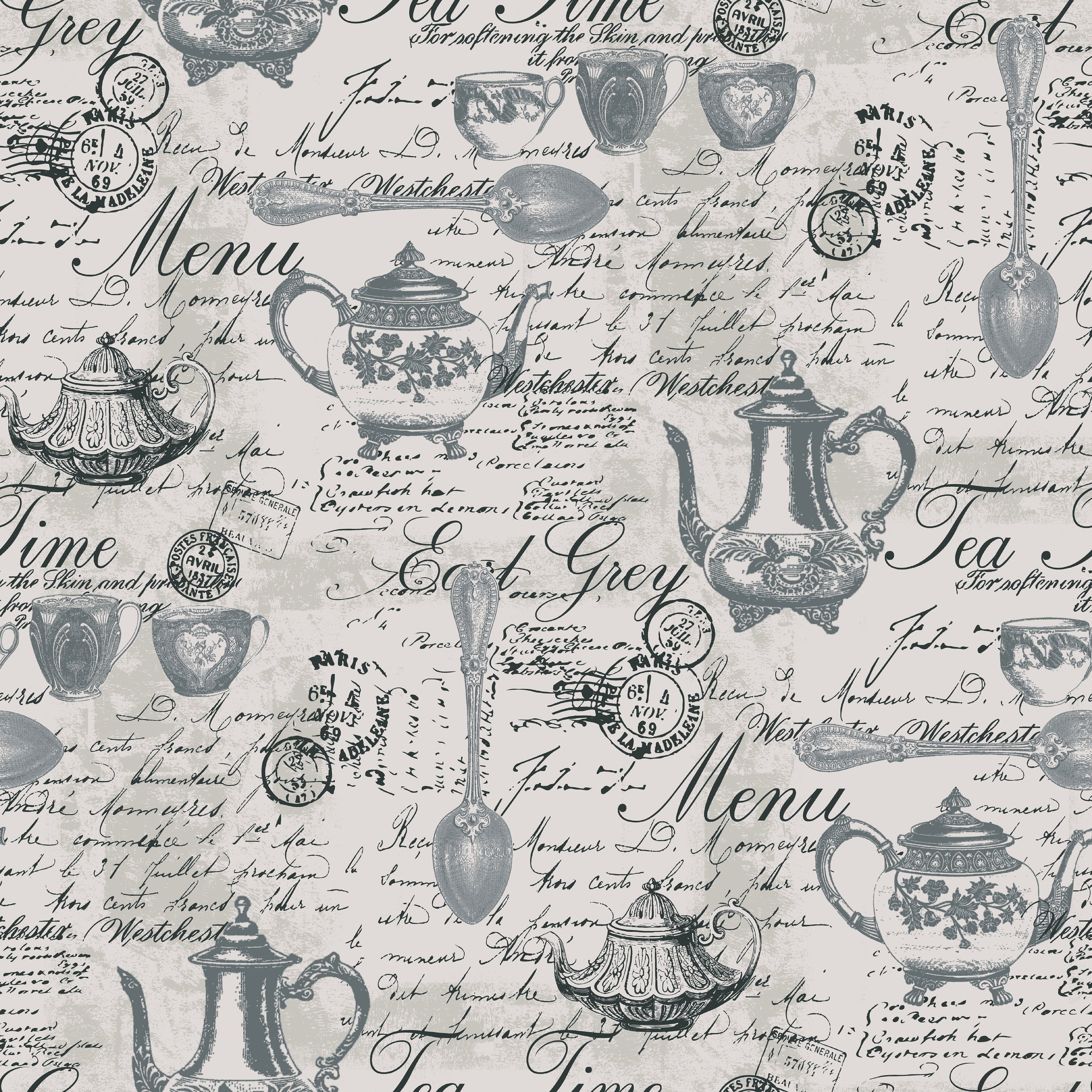 Waverly Inspirations Cotton Duck 45" x 2 Yds Teatime Steel Color Precut