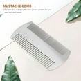 thumbnail image 3 of Dual Action Stainless Steel Credit Card Size Comb Wallet Comb Pocket Comb Anti-Static Hair Comb Beard Mustache Comb For Man, 3 of 4