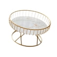 thumbnail image 4 of Frutero de metal de hierro para aperitivos y verduras, cuenco decorativo redondo para frutas. Oro blanco s, 4 of 9