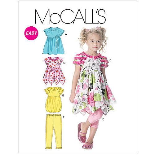McCall Pattern - McCall's Children's and Girls' Dresses and Leggings ...