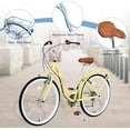 thumbnail image 6 of Beach Cruiser Bike for Women 24/26 Inch Ladies Bike 10 Speed Complete Cruiser Bikes with Dual V-Brake and Adjustable Seat, Adult City Bike for Women, Men, 6 of 8