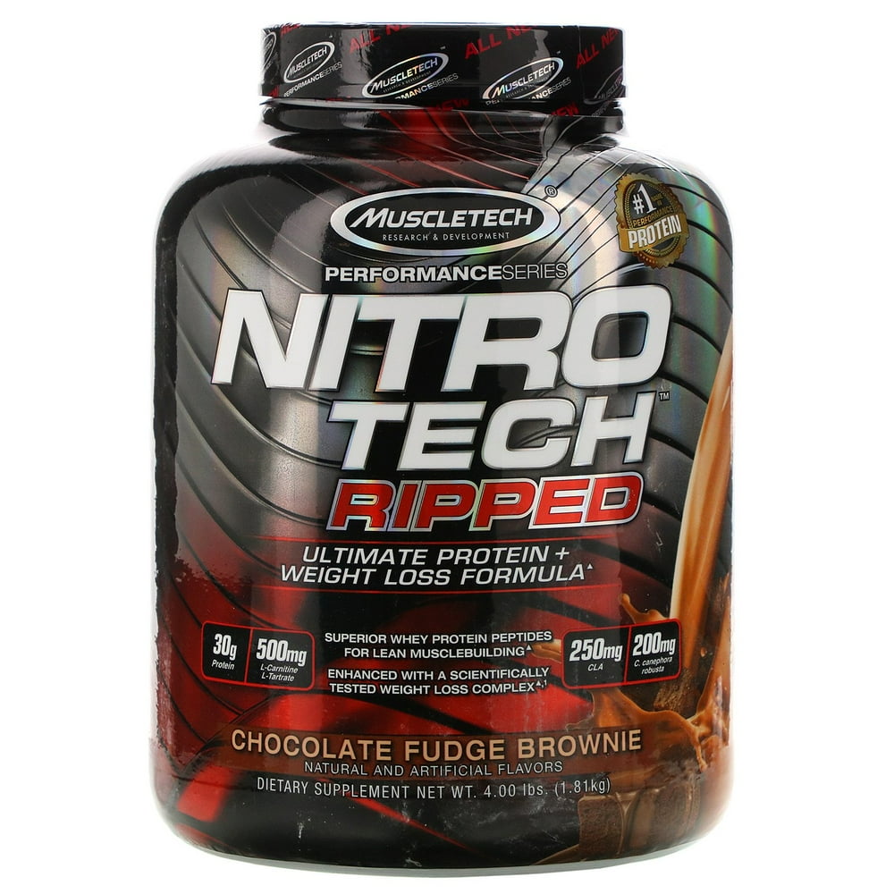 Muscletech Nitro Tech Ripped, Ultimate Protein + Weight Loss Formula
