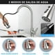 thumbnail image 4 of Grifo para Fregadero de Cocina,Mezcladora para Fregadero de Acero Inoxidable 304 con 2 Modos de Chorros y Rotación 360°,Manguera Extraíble, Monomando de Cocina para Lavado Eficiente, 4 of 7