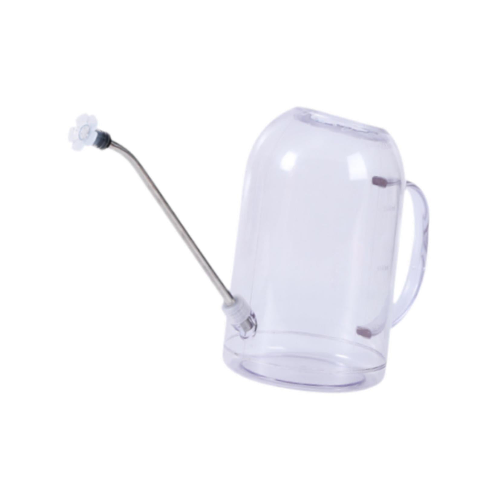 Bothyi 2.0 Liters Watering Can with Long Nozzle Lightweight Versatile Garden Kettle Clear