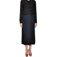 thumbnail image 4 of Michael Kors Womens' Dark Navy Long Skirt (Small), 4 of 5